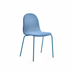 Židle GANDER, polstrovaná, modrá