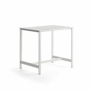 Stůl VARIOUS, 1200x800 mm, výška 1050 mm, bílé nohy, bílá