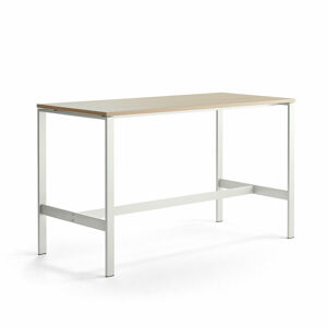 Stůl VARIOUS, 1800x800 mm, výška 1050 mm, bílé nohy, dub