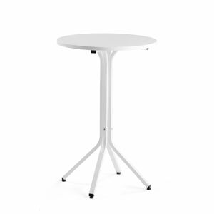 Stůl VARIOUS, Ø700 mm, výška 1050 mm, bílá, bílá