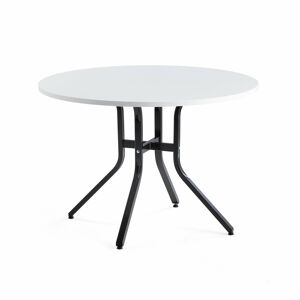 Stůl VARIOUS, Ø1100 mm, výška 740 mm, černá, bílá
