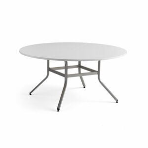 Stůl VARIOUS, Ø1600 mm, výška 740 mm, stříbrná, bílá