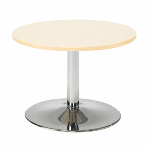 Konferenční stolek MONTY, Ø700 mm, bříza/chrom