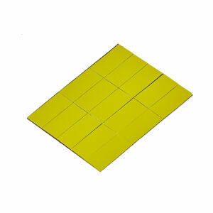 Magnetické štítky, 22x50 mm, žluté
