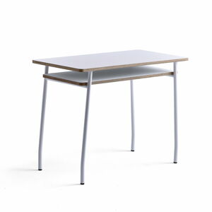 Psací stůl NOVUS, 1000x500 mm, bílá podnož, bílá deska