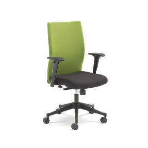 Kancelářská židle MILTON, s područkami, zelená