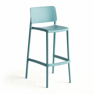 Barová židle RIO, výška sedáku 750 mm, tyrkysová