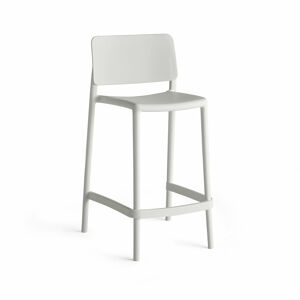 Barová židle RIO, výška sedáku 650 mm, bílá