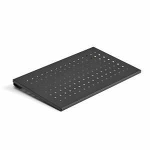 Perforovaný panel pro stolový paraván ZIP / ZONE, 681x390 mm, černý