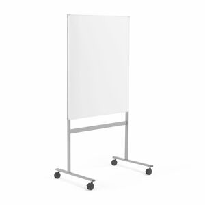 Bílá magnetická tabule DORIS, mobilní, jednostranná, 1000x1200 mm
