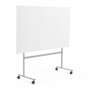 Bílá magnetická tabule DORIS, mobilní, jednostranná, 2000x1200 mm