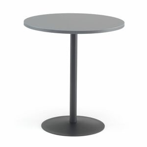 Kavárenský stolek ASTRID, Ø700 mm, šedá /černá