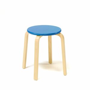 Stolička NEMO, výška 430 mm, bříza, modrá