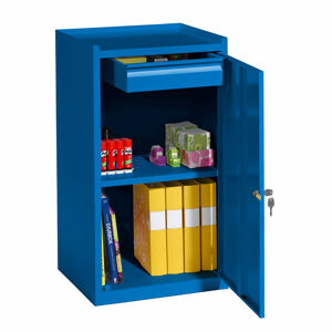 Kovová skříňka SERVE, 900x500x450 mm, modrá