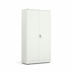 Kovová skříň STYLE, 1900x1000x400 mm, bílá, bílé dveře