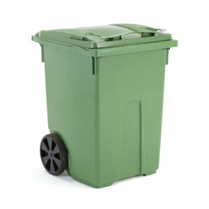 Plastová nádoba na odpad CLASSIC, 370 l, zelená