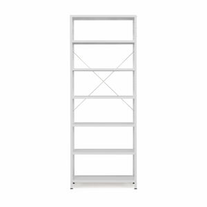 Kovový regál LIGHT, 7 polic, 2500x1010x400 mm, světle šedý