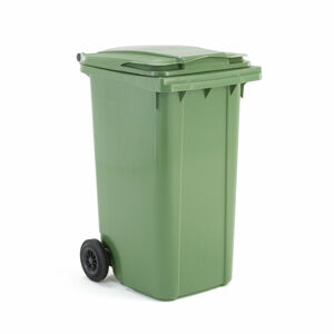 Nádoba na tříděný odpad HENRY, 240 l, zelená