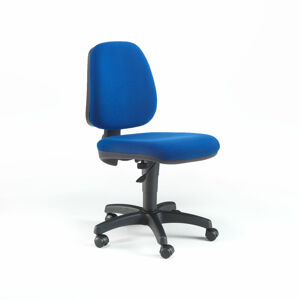 Pracovní židle DARWIN, 430-550 mm, textilní potah, modrá