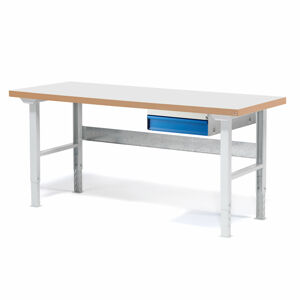 Dílenský stůl SOLID 750, 1500x800 mm, 1 zásuvka, laminát