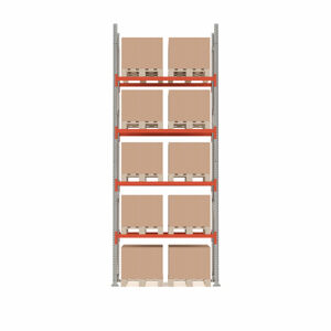 Paletový regál ULTIMATE, 10 palet, 1000 kg/paleta, výška 5000 mm