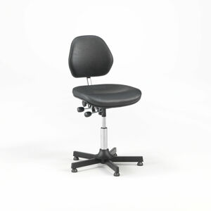 Pracovní židle AUGUSTA, 475-600 mm, černý vinyl