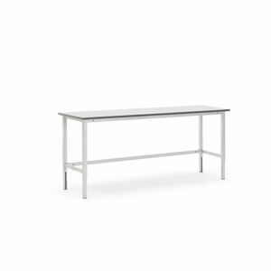 Pracovní stůl MOTION, 2000x600 mm, nosnost 400 kg, šedá deska HPL