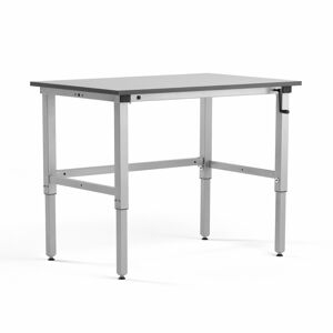 Pracovní stůl MOTION, 1200x800 mm, nosnost 150 kg, šedá deska HPL