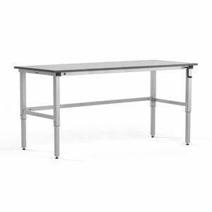 Pracovní stůl MOTION, 2000x800 mm, nosnost 150 kg, šedá deska HPL