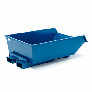 Výklopný kontejner HEAP, nízký, 550 l, modrý