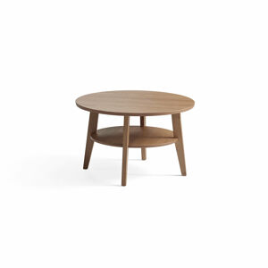 Konferenční stolek HOLLY, Ø 800 mm, dub