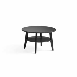Konferenční stolek HOLLY, Ø 800 mm, černý
