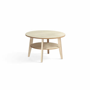 Konferenční stolek HOLLY, Ø 800 mm, bříza