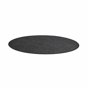 Kulatý koberec MELVIN, Ø 2500 mm, tmavě šedý