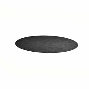 Kulatý koberec MELVIN, Ø 3500 mm, tmavě šedý