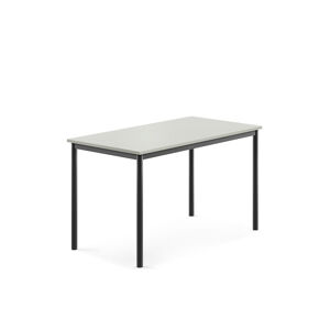 Stůl BORÅS, 1200x700x720 mm, antracitově šedé nohy, HPL deska, šedá