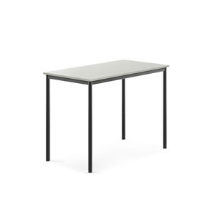 Stůl BORÅS, 1200x700x900 mm, antracitově šedé nohy, HPL deska, šedá