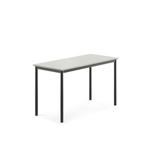 Stůl SONITUS, 1200x600x720 mm, antracitově šedé nohy, HPL deska, šedá