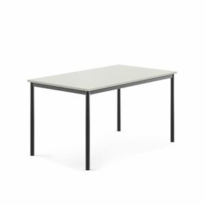 Stůl SONITUS, 1400x800x720 mm, antracitově šedé nohy, HPL deska, šedá