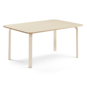 Stůl ELTON, 1800x700x640 mm, bříza, akustická HPL deska, bříza