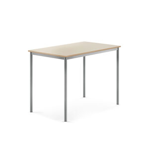 Stůl BORÅS, 1200x800x900 mm, stříbrné nohy, HPL deska, bříza