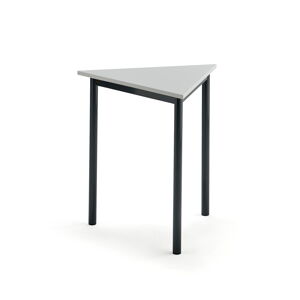 Stůl SONITUS TRIANGEL, 700x700x720 mm, antracitově šedé nohy, HPL deska, šedá