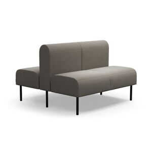 Modulární sedačka VARIETY, oboustranná, 2místná, potahová látka Pod CS, taupe