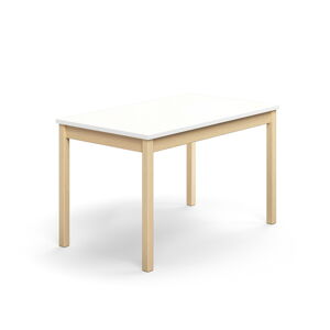 Stůl DECIBEL, 1200x700x720 mm, akustická HPL deska, bříza/bílá