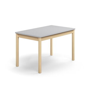 Stůl DECIBEL, 1200x700x720 mm, akustická HPL deska, bříza/šedá