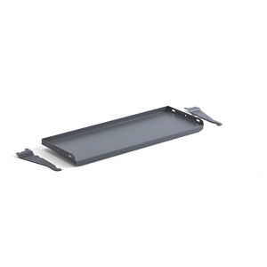 Šikmá police k pracovnímu stolu ROBUST/SOLID, 900x300 mm, tmavě šedá