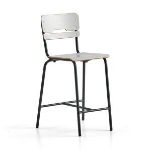 Školní židle SCIENTIA, sedák 390x390 mm, výška 650 mm, antracitová/šedá
