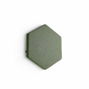 Akustický panel POLY, šestiúhelník, 600x600x56 mm, nástěnný, zelená