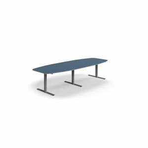 Jednací stůl AUDREY, 3200x1200 mm, stříbrná/šedomodrá