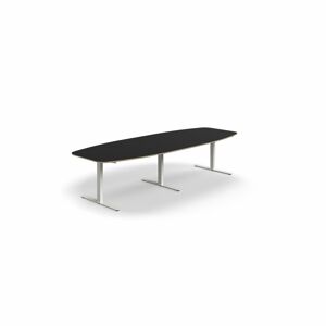 Jednací stůl AUDREY, 3200x1200 mm, bílá/tmavě šedá